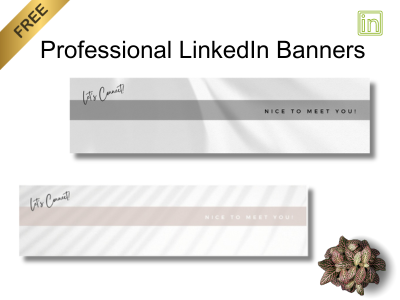 Free LinkedIn Banner Bundle – Digital Download